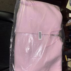 FW25 Supreme Pink Faux Fur Zip Up Hoodie 