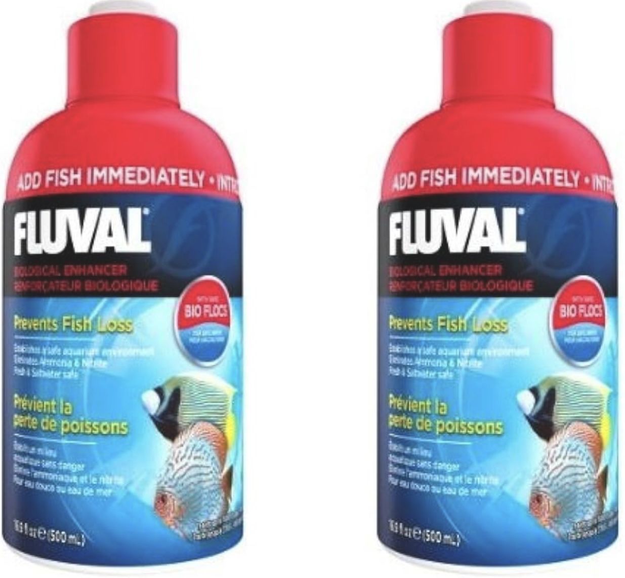 2-Pk Fluval Cycle A8351 Biological Booster Enhancer Prevents Fish Loss 16.9 OZ