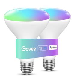 Govee Smart Light Bulbs, 1200 Lumens Dimmable BR30 Bulbs, RGBWW Color Changing Light Bulb, Flood Light Bulbs Work with Alexa, Google Assistant, WiFi &