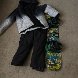 Burton Snowboard, Jacket, Snow Pants