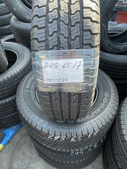 245/65/17 Goodyear!Set of four tires installed and balanced ! Set De 4 Llantas Instalación Y Balanceo