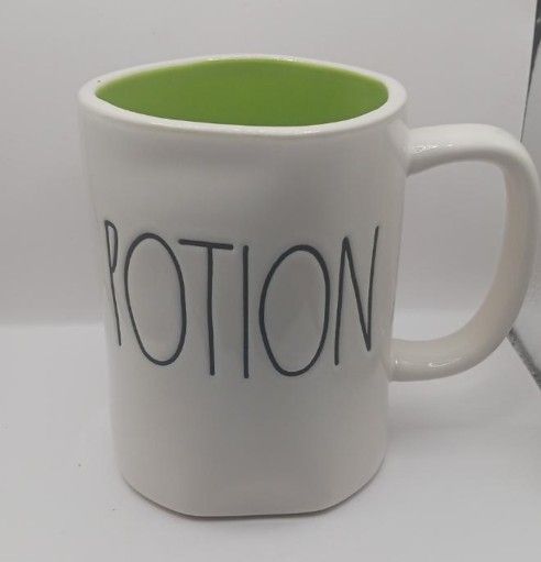 Rae Dunn Artisan Collection by Magenta "Potion" MugWhite/Green Inside