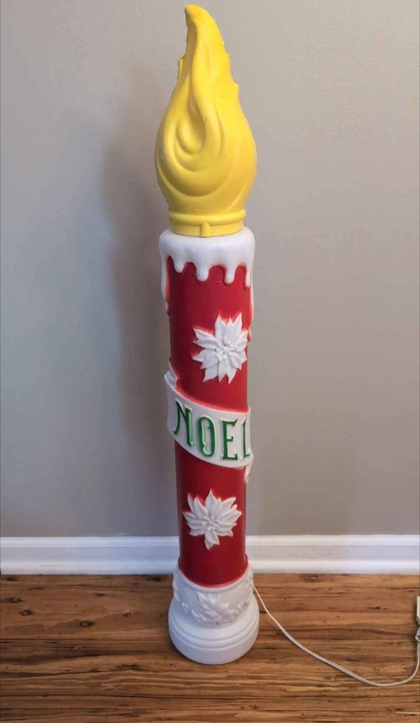 Blow Mold Noel Candle