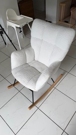 Nursing Rocking Chair in White