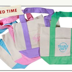 Trader Joes Mini Tote Bag Full Set