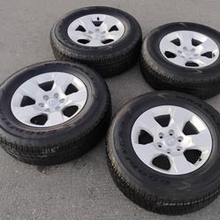 18” WHEELS/RIMS DODGE RAM 1500 PICK UP TRUCK/WITH GOODYEAR WRANGLER 275 65 18