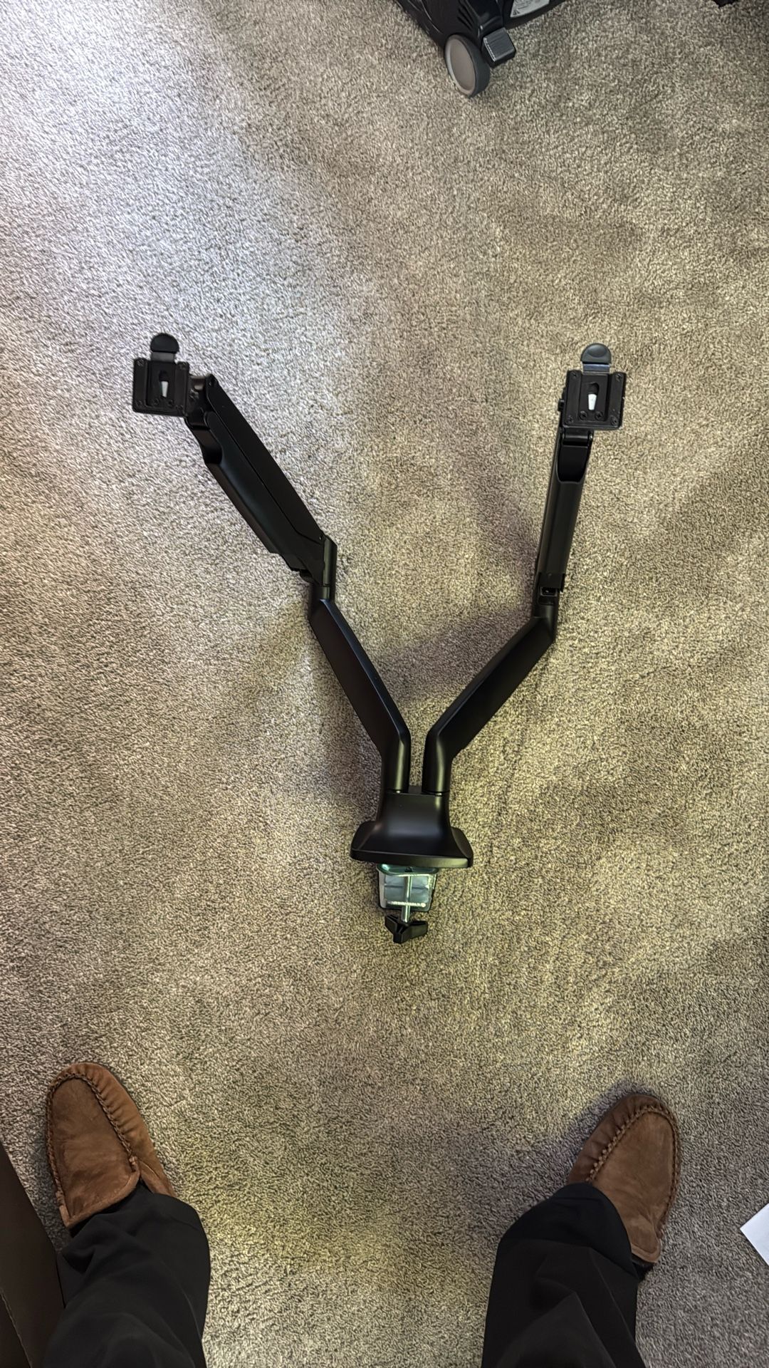 Double Arm Dual Computer Monitor Holder