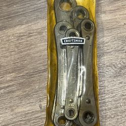 Vintage Craftsman Box End Ratchet Wrench Set