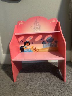 Disney Princess Kids Wooden Bookshelf