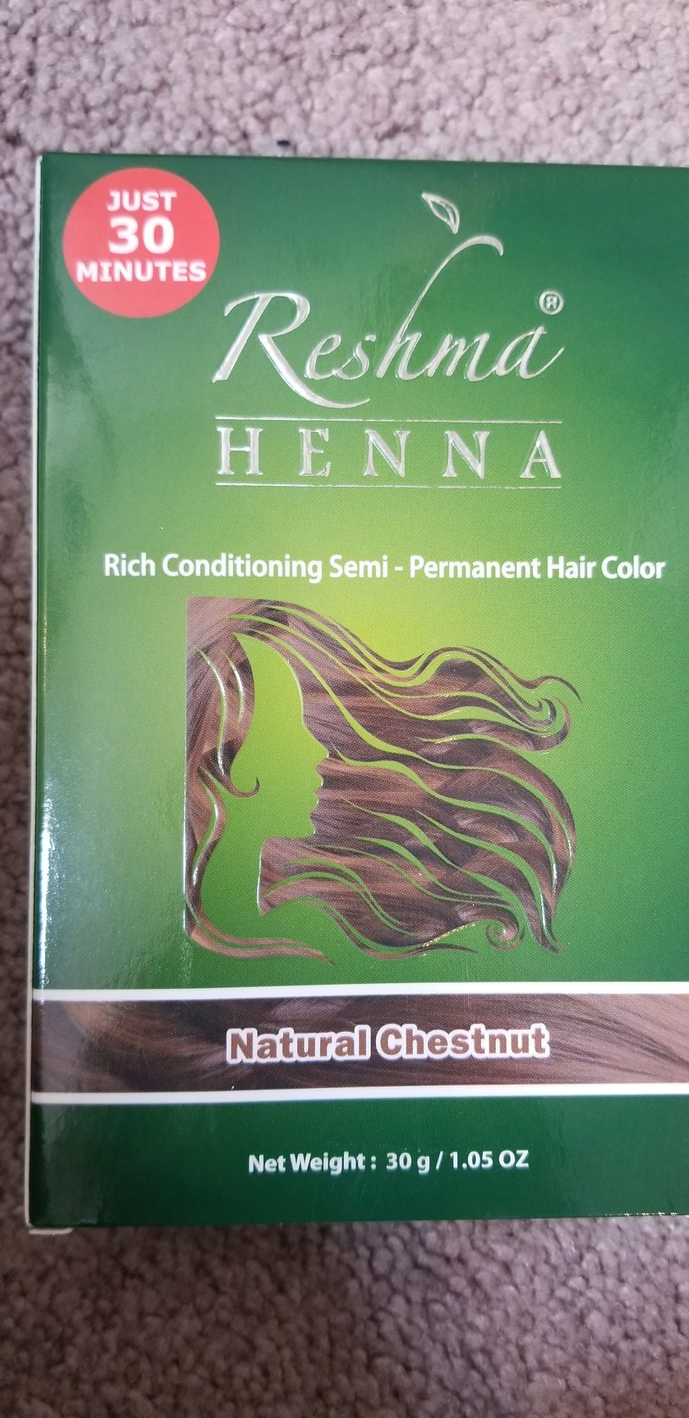 Chestnut semi hair color . New