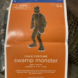 Kids Swamp Monster Costume 