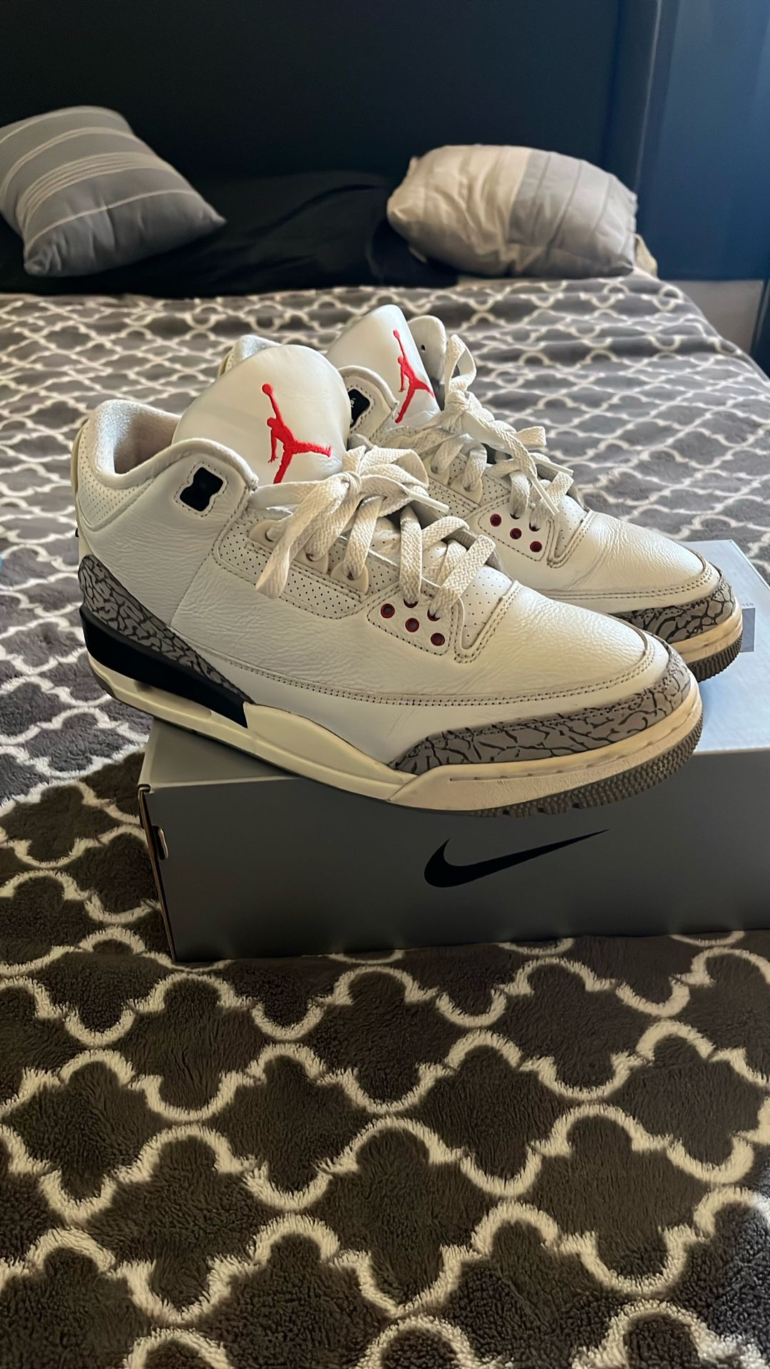 Jordan 3 White Cement Size 10