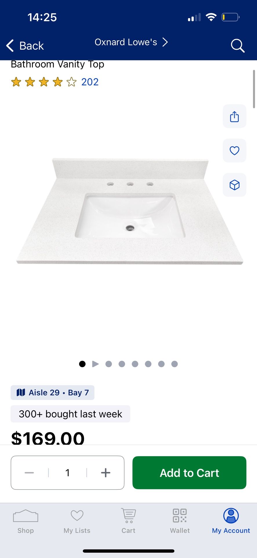 Bathroom Vanity Top 31in