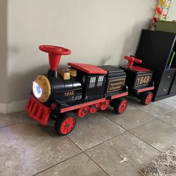 Children’s electric ride on train car