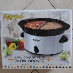 Parini Dual Compartment Slow Cooker