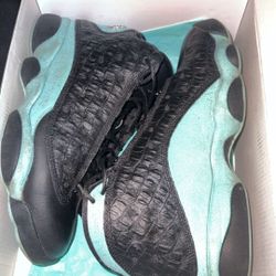 Jordan 13 Retro Black Island Green