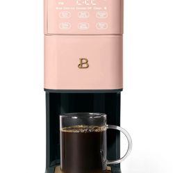 Beautiful Perfect Grind™ Programmable Single Serve Coffee Maker, White Icing by Drew Barrymore