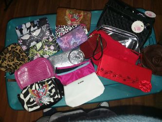 Wallets, coin purses, and make up bags