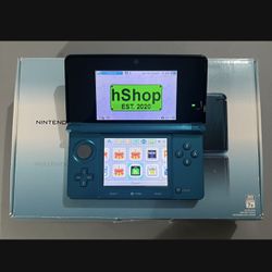 Nintendo Aqua Blue 3DS Modded