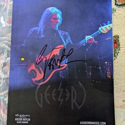 Geezer Butler from Black Sabbath autographed 8x10 