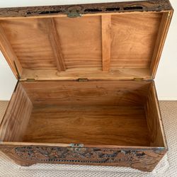 Hand Carved Solid Wood Chinese Chest