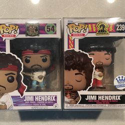 Jimi Hendrix Funko Pop Set *MINT* Online Shop Exclusive Rocks 54 239 with protectors