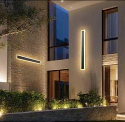 548^Outdoor Wall Lights, 2 Pack, 31.5 Inch Long Strip Modern Exterior Wall Sconce Light Fixtures, 30