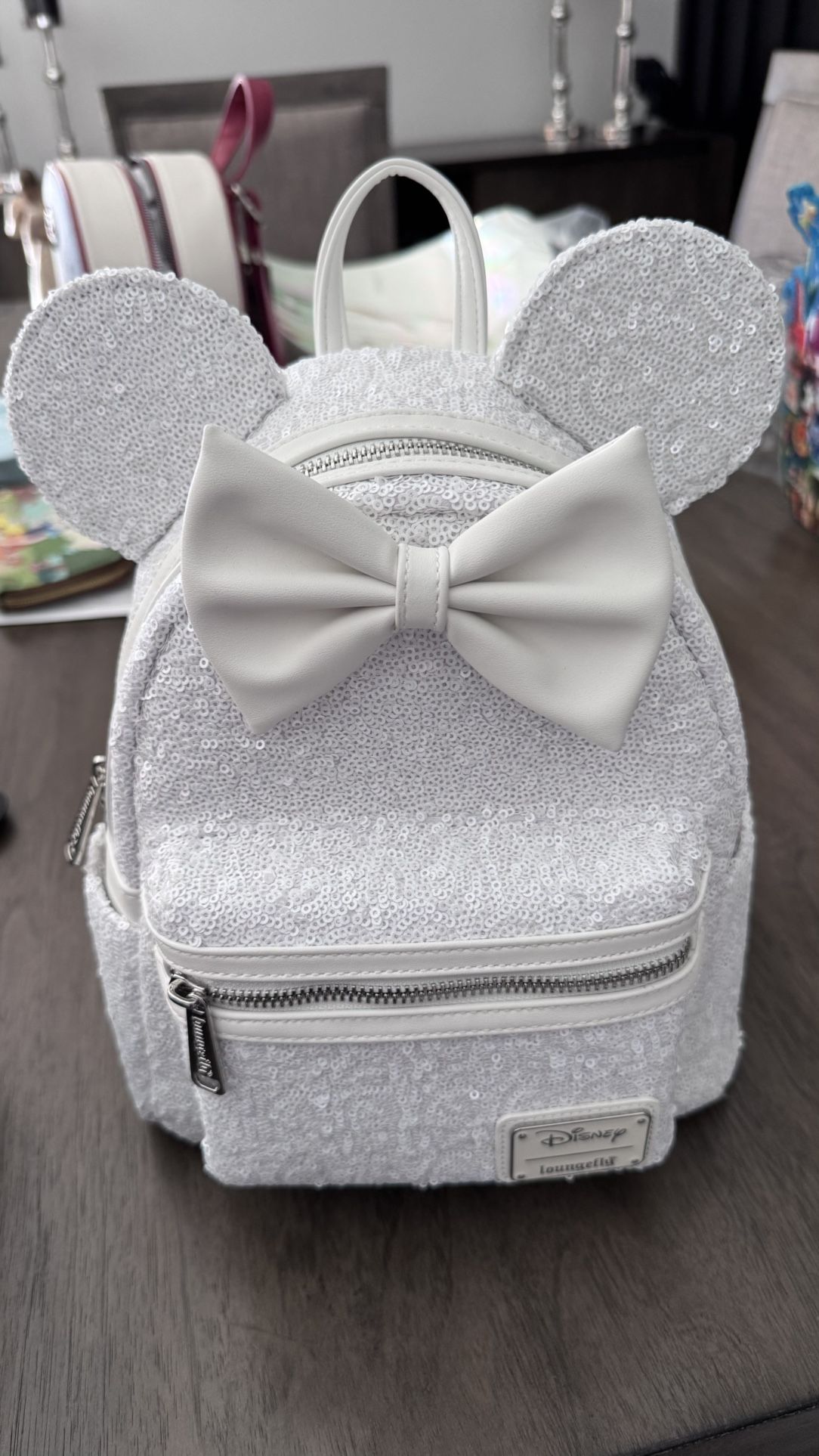Loungefly Wedding Disney Backpack with changable Bow