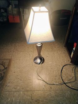 24" chrome table lamp pickup only cash