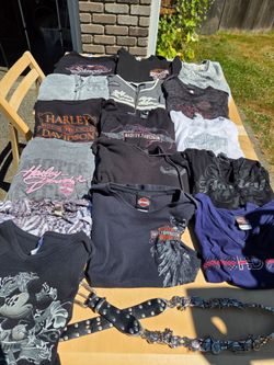 Womens collection of Harley Davidson shirts