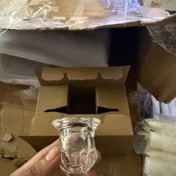 Glass Taper Candle Holder