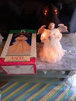 11" Animated Lighted Angel Tree Topper