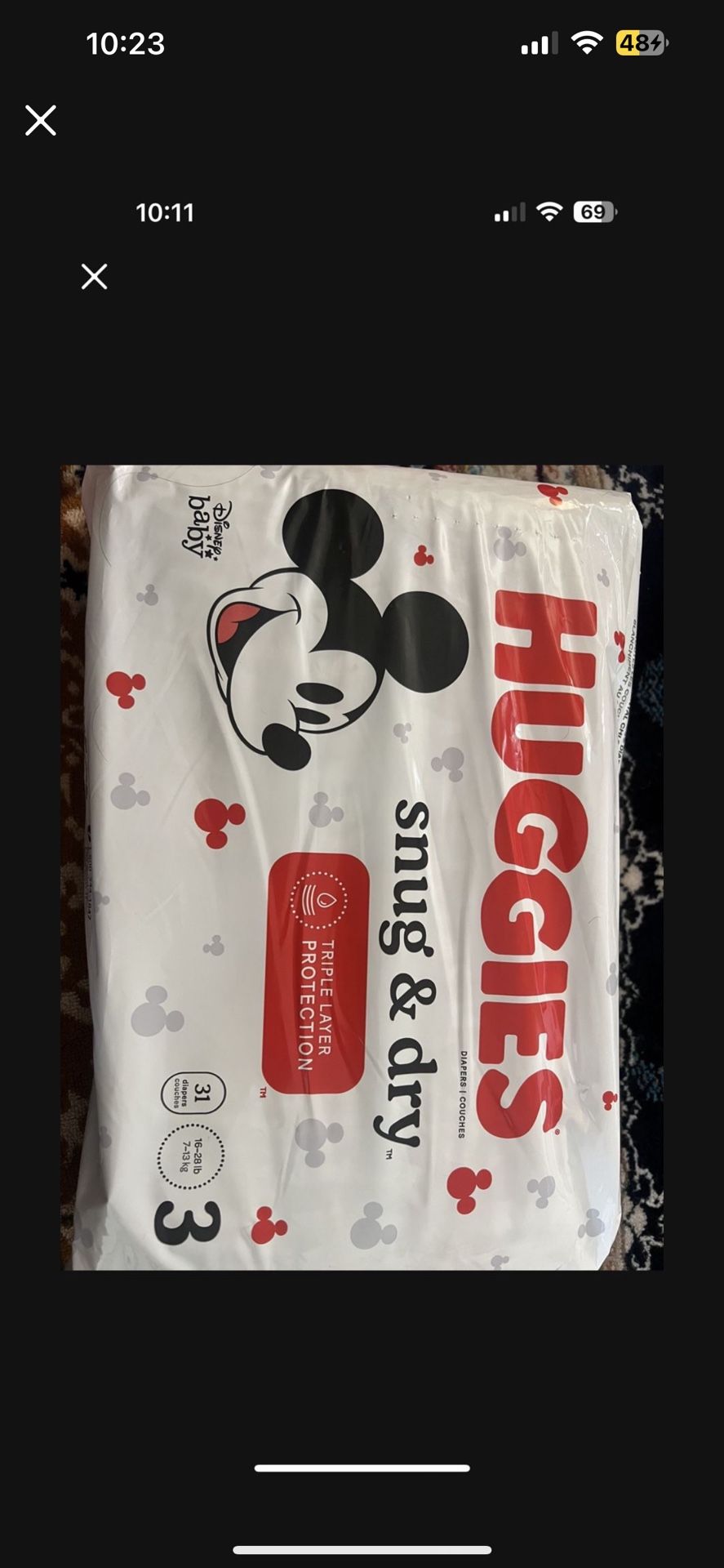 Huggies size 3