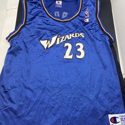 Vintage Washington Wizards Michael Jordan Champion Basketball Jersey Sz Youth XL