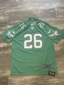 Saquon Barkley (M/2X/3X) Kelley Green Philadelphia Eagles football jersey