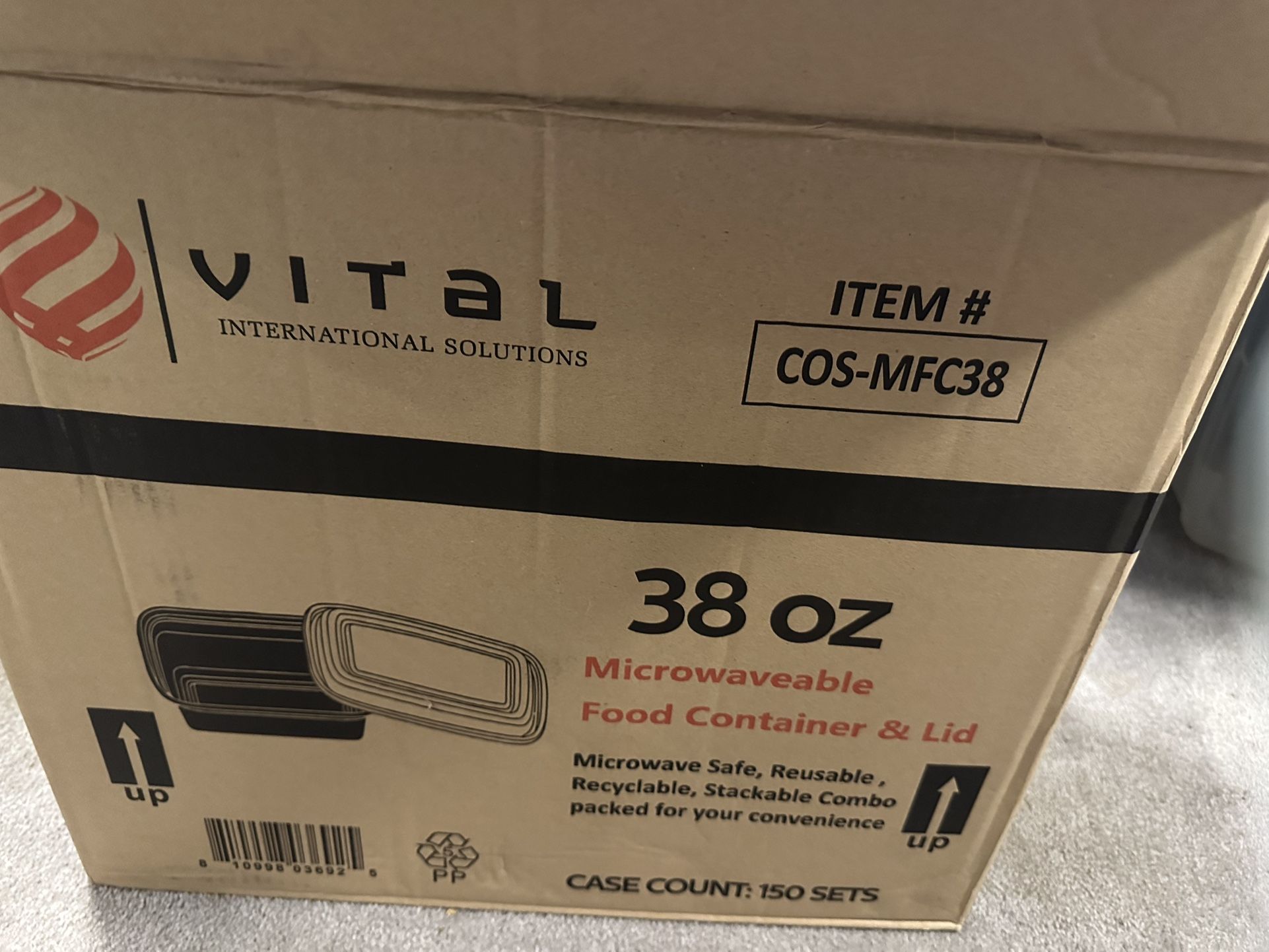 Meal Prep Bento Box 38oz. 140 Count