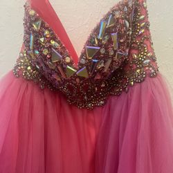 Pink Dress Prom Quinceañera Prom Size S NEW