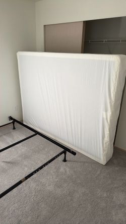 Queen mattress box and frame