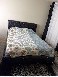 Queen size bed frame (no mattress )