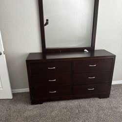 Oak Dresser With  mirror 