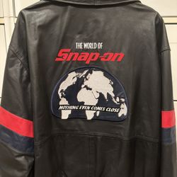 Leather Snap-On Jacket