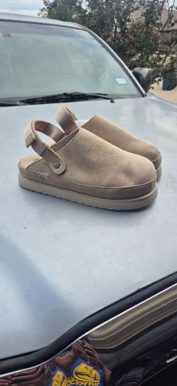 UGG Suede Clog Mules with Slingback Strap