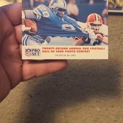 Barry Sanders Football Card