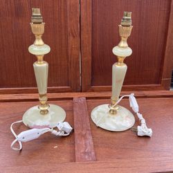 Vintage Marble/Onyx Lamps. (New, Never Been Used)