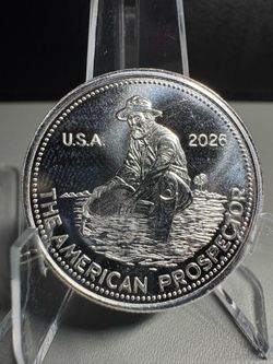 2026 Engelhard American Prospector 1/2 oz .999+ Fine Silver Round