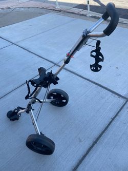 BagBoy Golf Push Cart Caddy Lightweight Aluminum w/Drink & Scoreboard