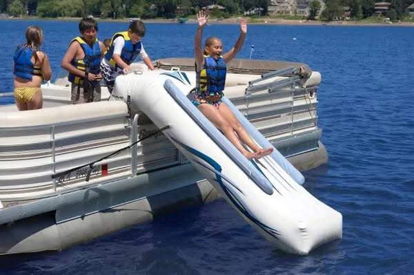 Rave Sports Slide Pontoon boat