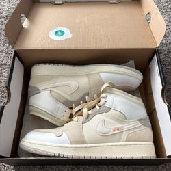 Air Jordan 1 Mid Grey Phantom 