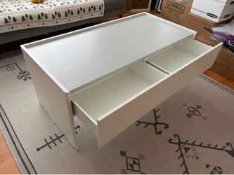DUNDRA Activity table with storage, white/gray