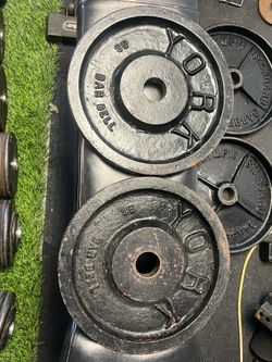 York 35lbs Barbell Olympic weight plates